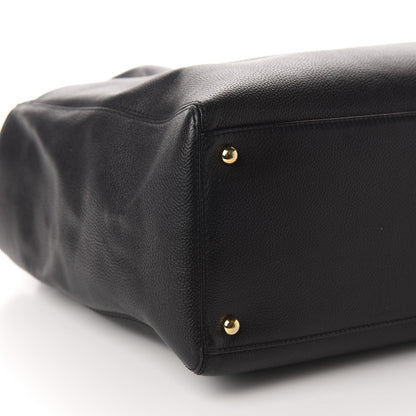 Chanel Calfskin Cerf Executive Shopper Tote Black 7 of 11