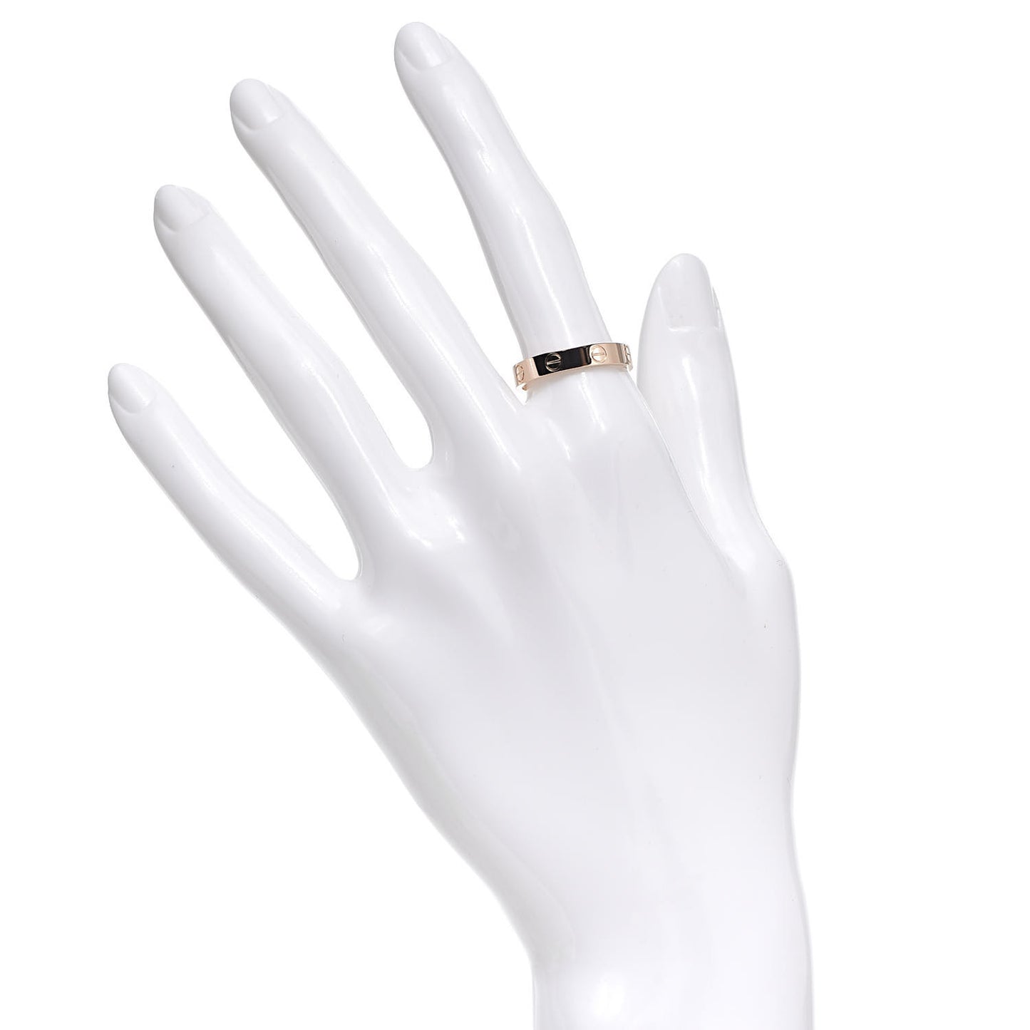 18K Pink Gold 3.5mm LOVE Wedding Band Ring 54 6.75
