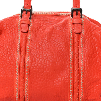 Bottega Veneta Pebbled Lambskin Top Handle Satchel Vesuvio 7 of 9