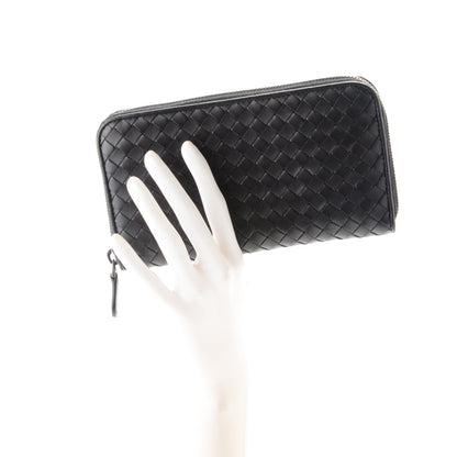 Bottega Veneta Nappa Intrecciato Zip Around Wallet Black 2 of 8