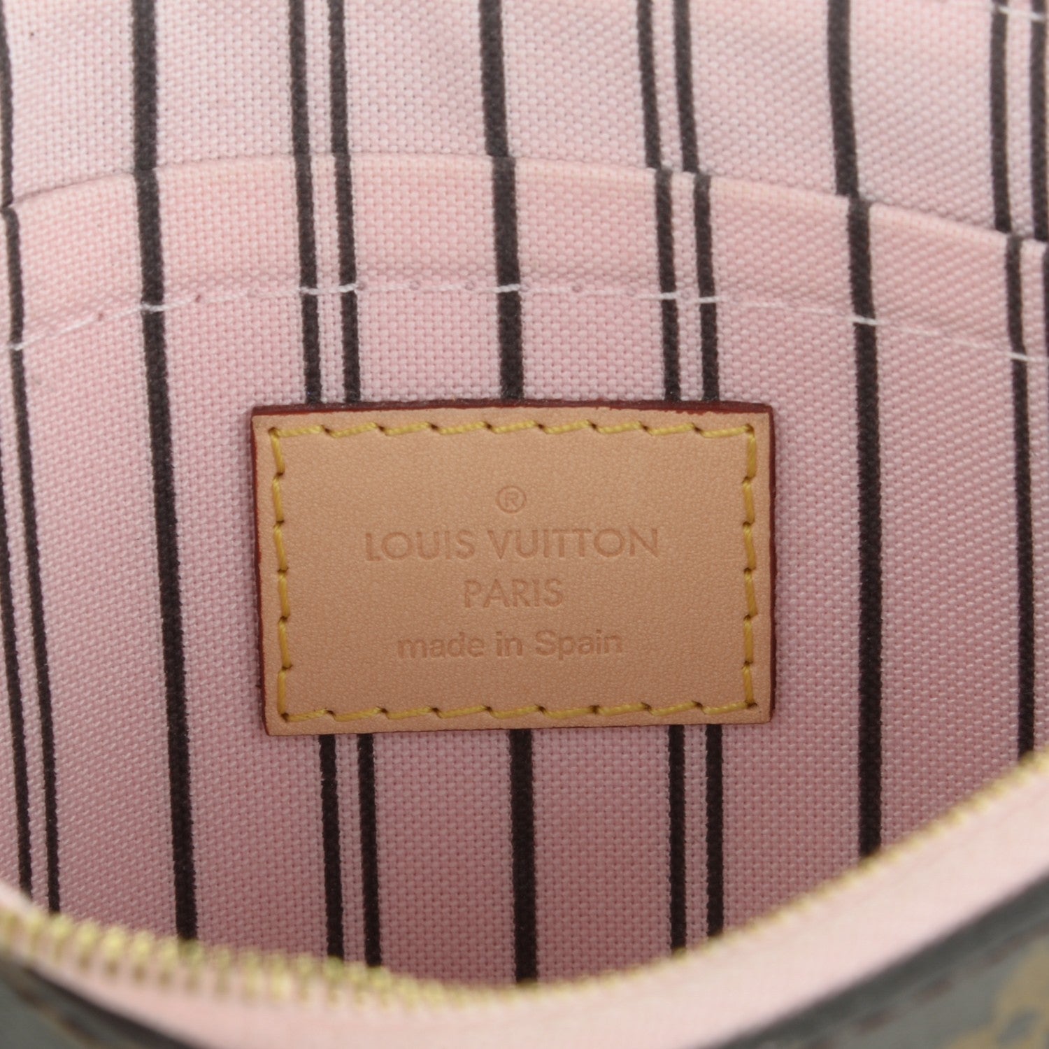 Louis Vuitton Monogram Neverfull MM GM Pochette Rose Ballerine 6 of 7