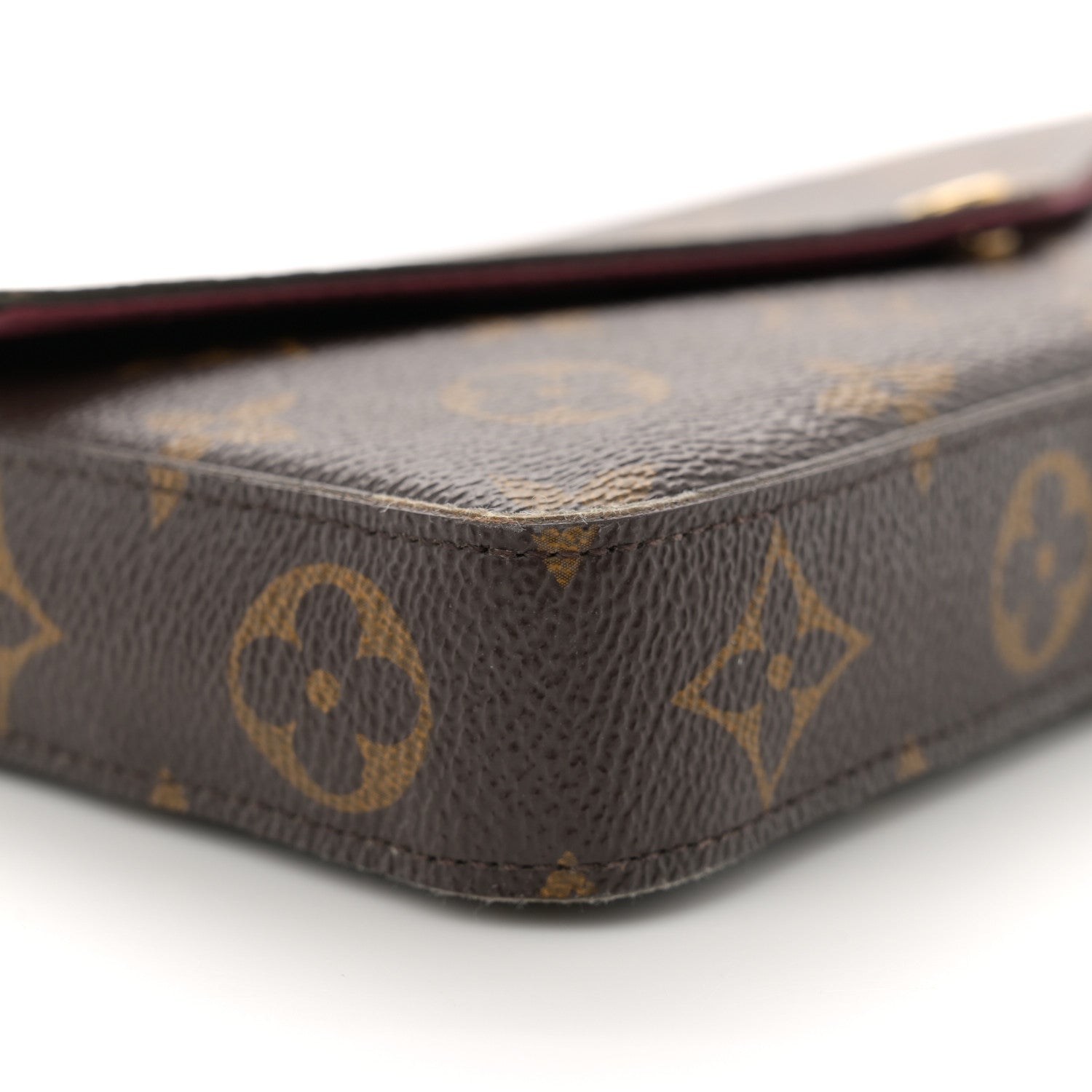 Louis Vuitton Monogram Pochette Felicie Chain Wallet Fuchsia 10 of 16