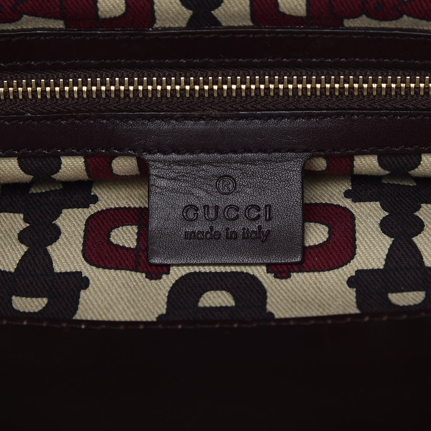 Guccissima Medium Punch Top Handle Tote Brown
