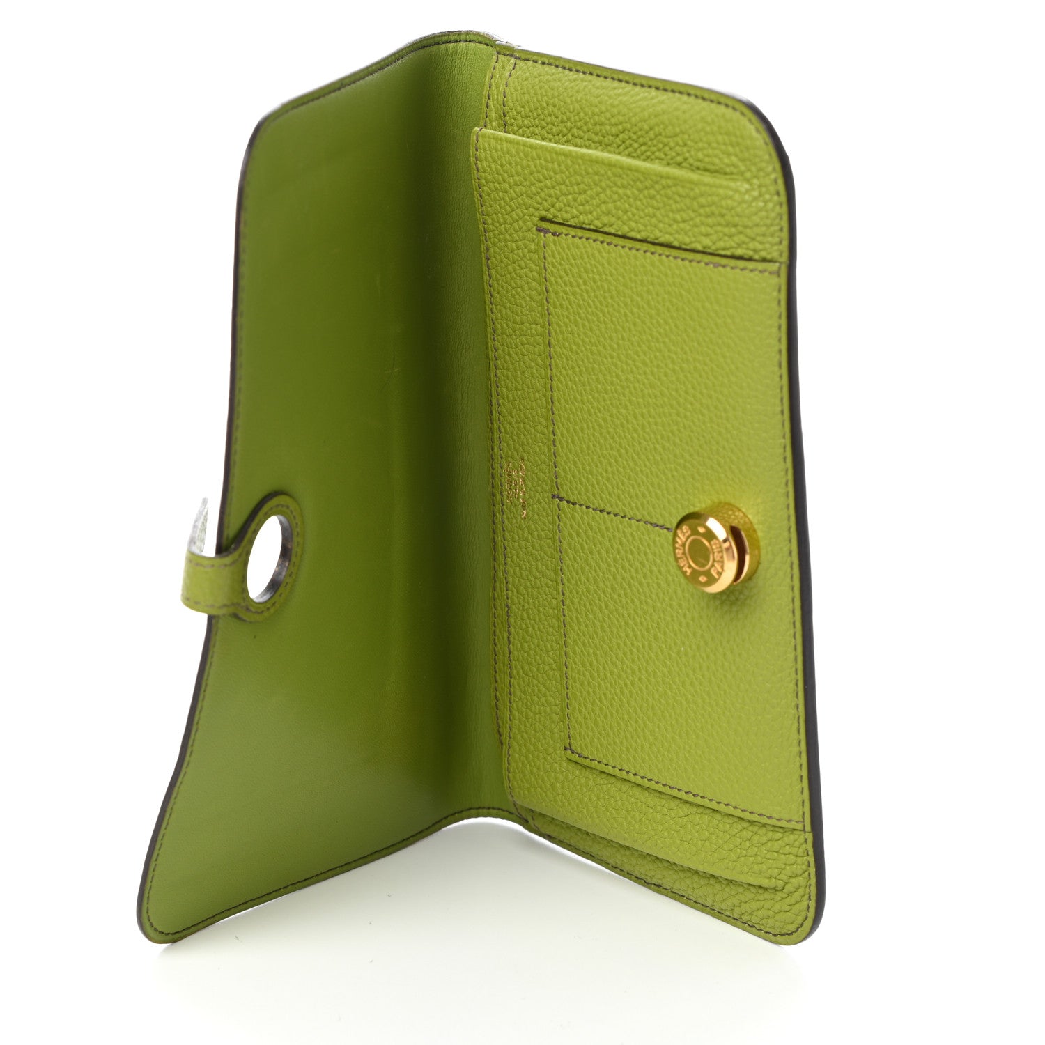 Hermes Togo Dogon Duo Wallet Vert Anis 6 of 7
