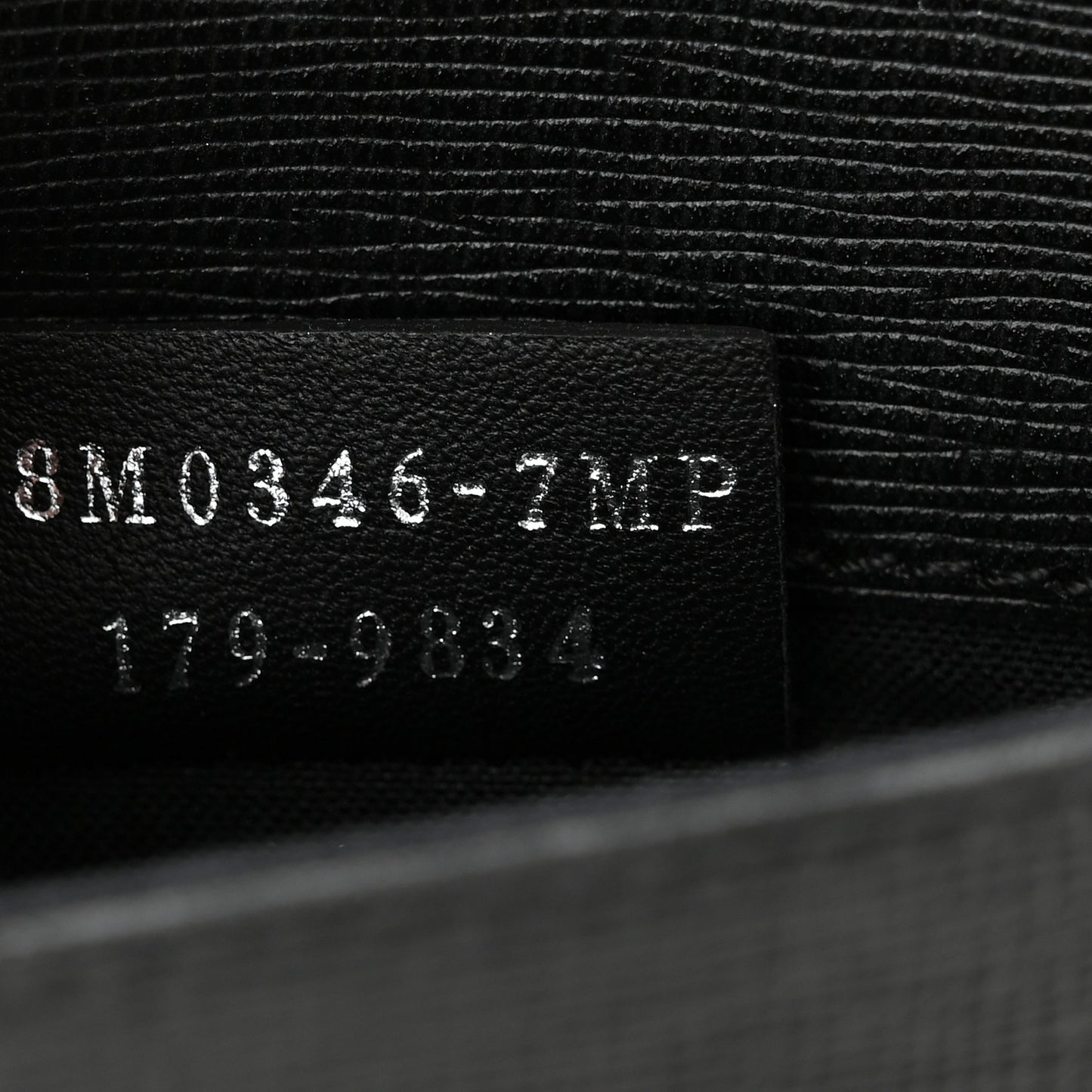 Vitello Elite Mink Fur Studded Karlito Tube Wallet on Chain Black