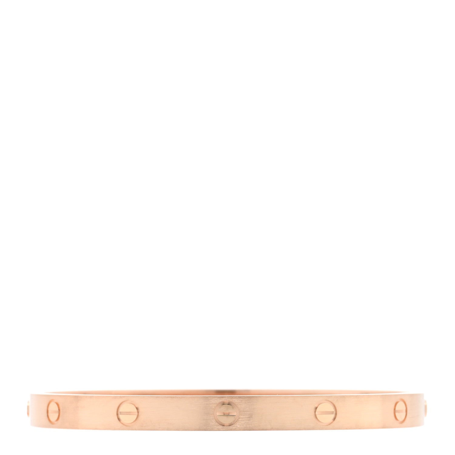 Cartier 18K Pink Gold Brushed Finish LOVE Bracelet 20 1 of 7