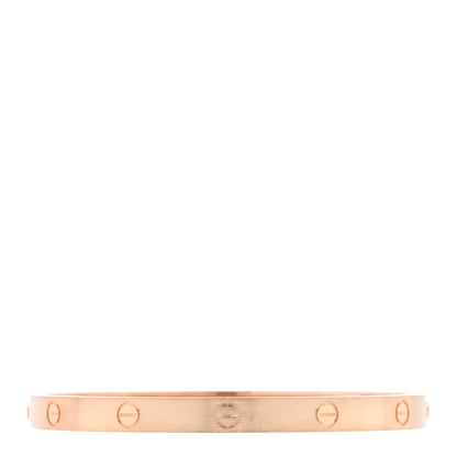Cartier 18K Pink Gold Brushed Finish LOVE Bracelet 20 1 of 7