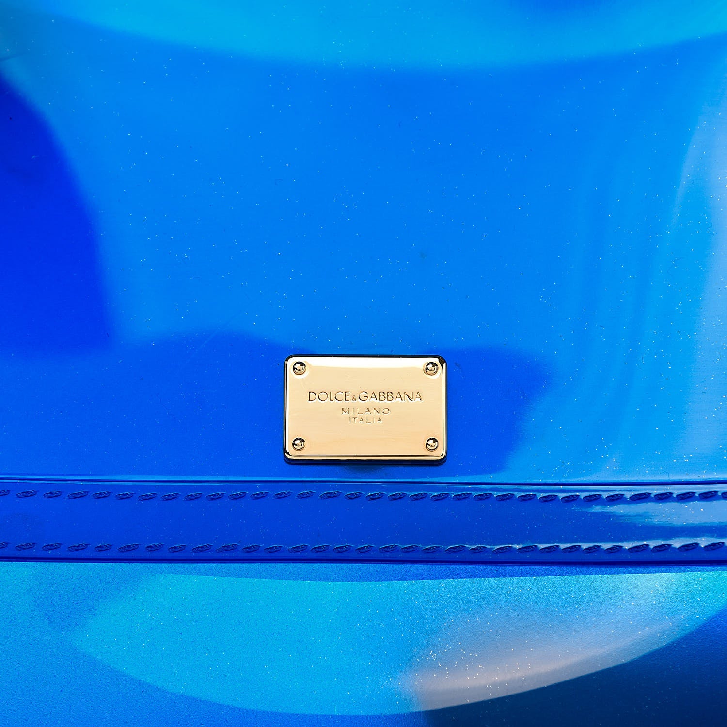 Dolce & Gabbana Rubber Semi Transparent Miss Sicily Satchel Blue 14 of 14