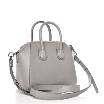 Givenchy Sugar Goatskin Mini Antigona Pearl Grey 3 of 9