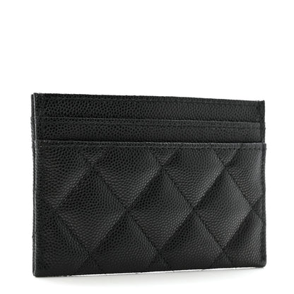 Chanel Caviar Quilted Crystal Card Holder Black 3 of 9