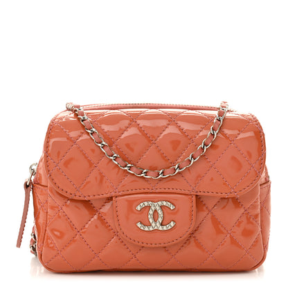 Chanel Patent Brilliant Mini Flap WOC Bag Pink 1 of 14