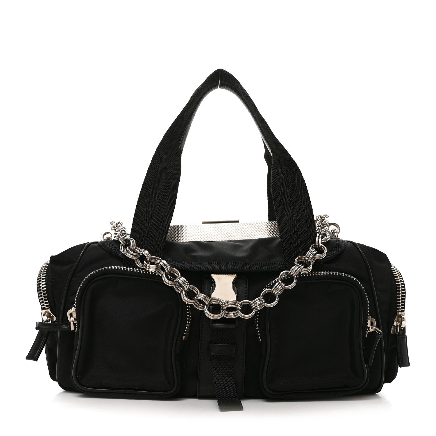 Prada Tessuto Nylon Active Shoulder Bag Black 1 of 8