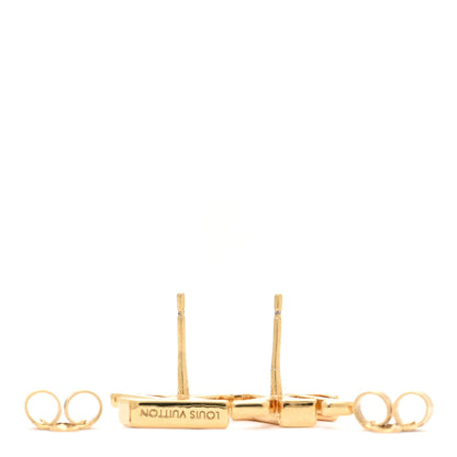 Louis Vuitton Metal LV Iconic Earrings Gold 3 of 7