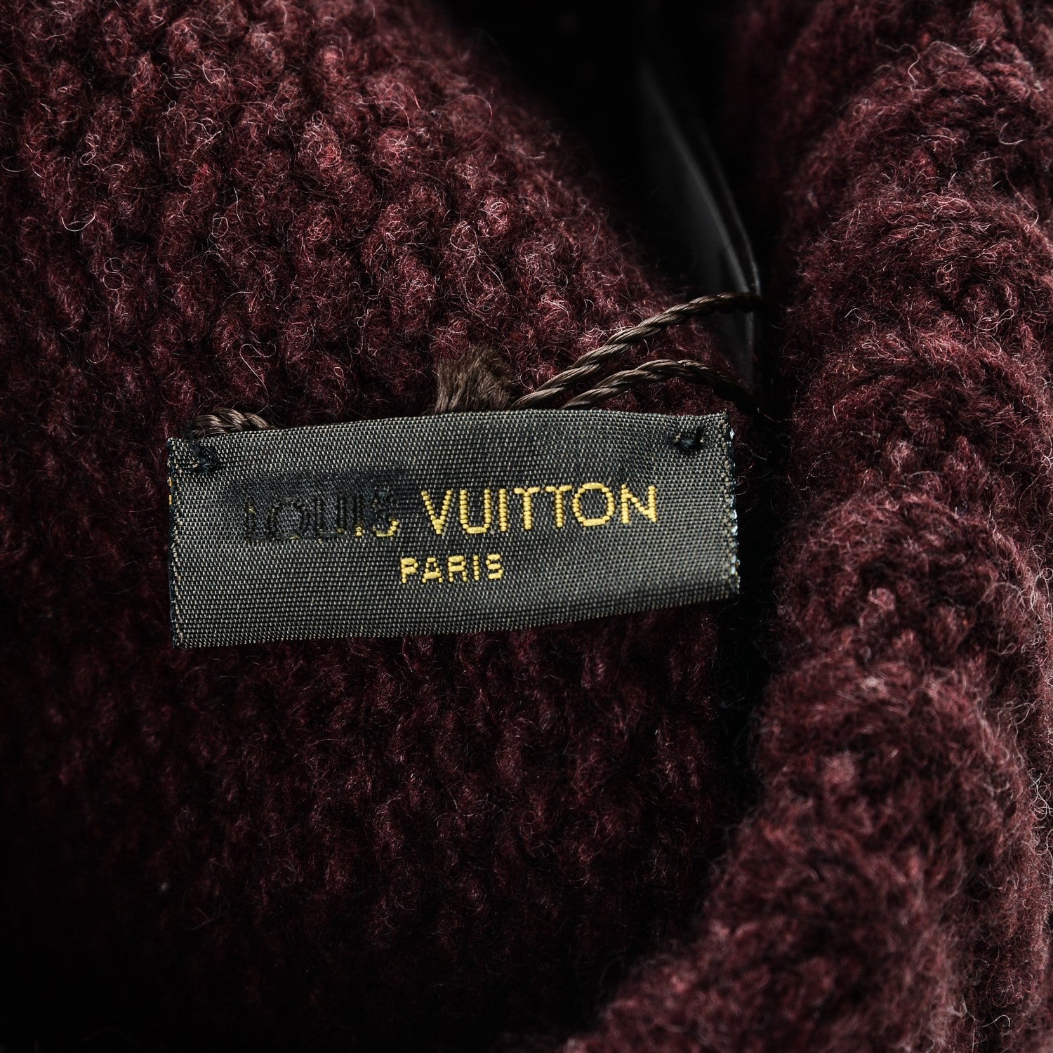 Louis Vuitton Yak Chapman Eyeball Bonnet Beanie Hat Bordeaux 6 of 6