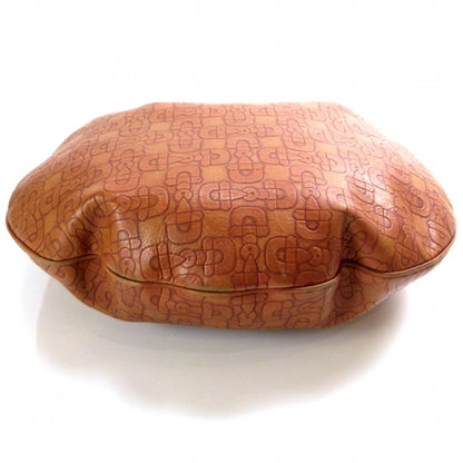 Gucci GGUCCI Calfskin Horsebit Embossed Glam Hobo Tan 4 of 11