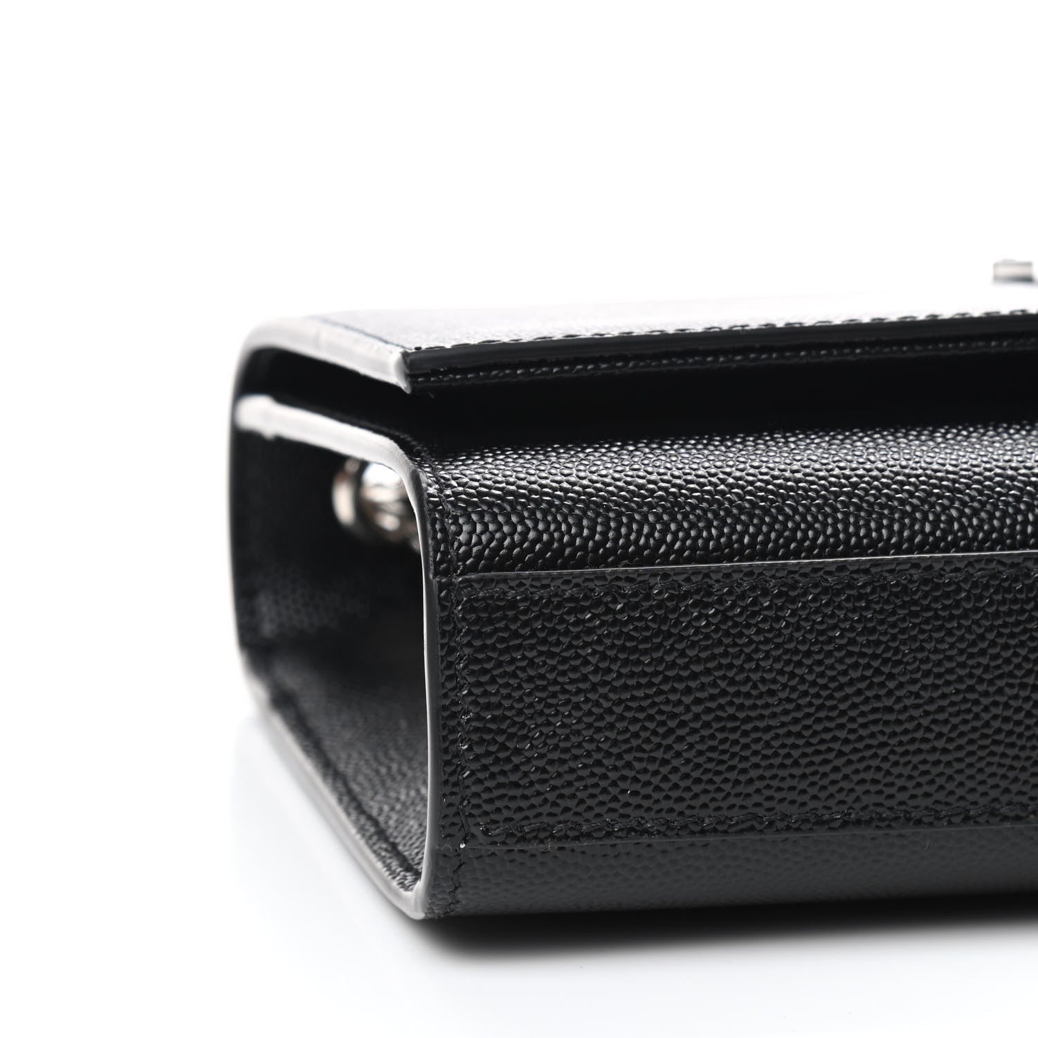 Saint Laurent Grain De Poudre Small Classic Monogram Kate Tassel Satchel Black 5 of 8
