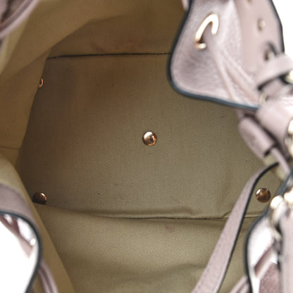 Valentino Garavani Pebbled Calfskin Small Rockstud Bucket Bag Poudre 6 of 8