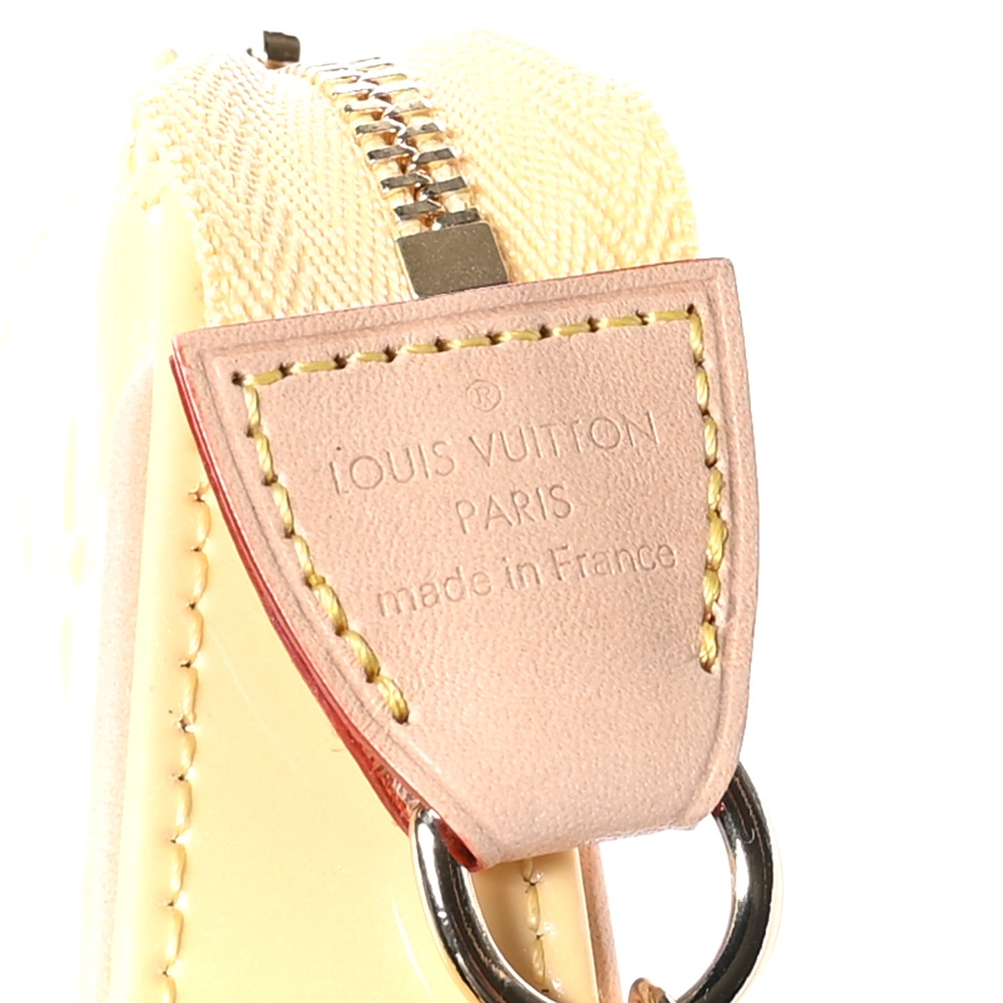 Metallic Vernis Valentine Mini Pochette Accessories Banana Fizz