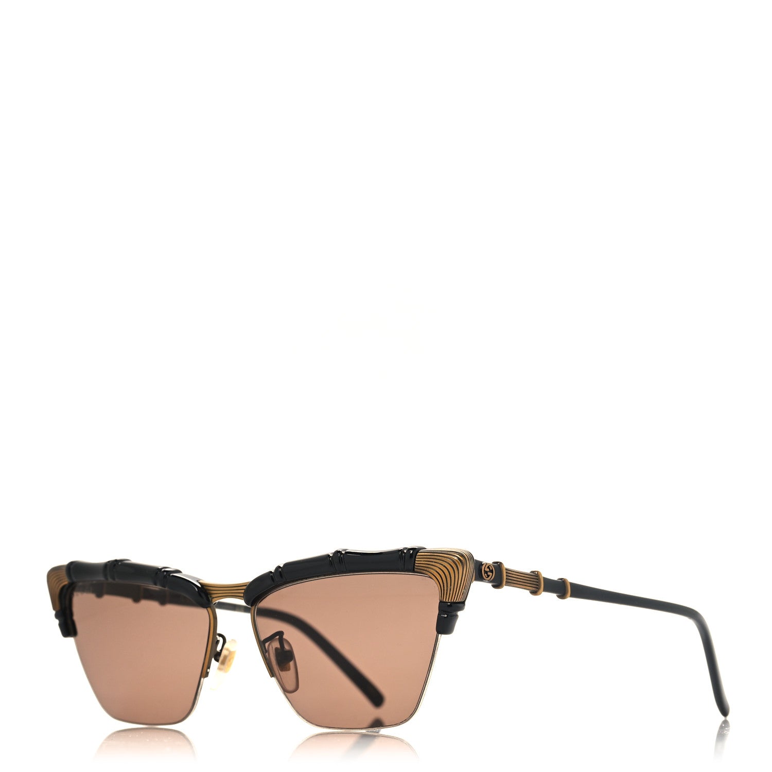 Gucci Acetate Metal Bamboo Sunglasses GG660S Black 1 of 6