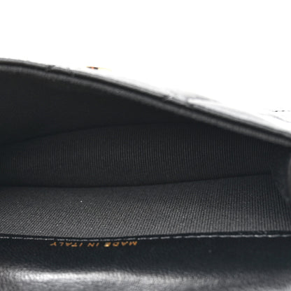 Chanel Lambskin Quilted Maxi Pearl Clutch With Chain Black 5 of 11