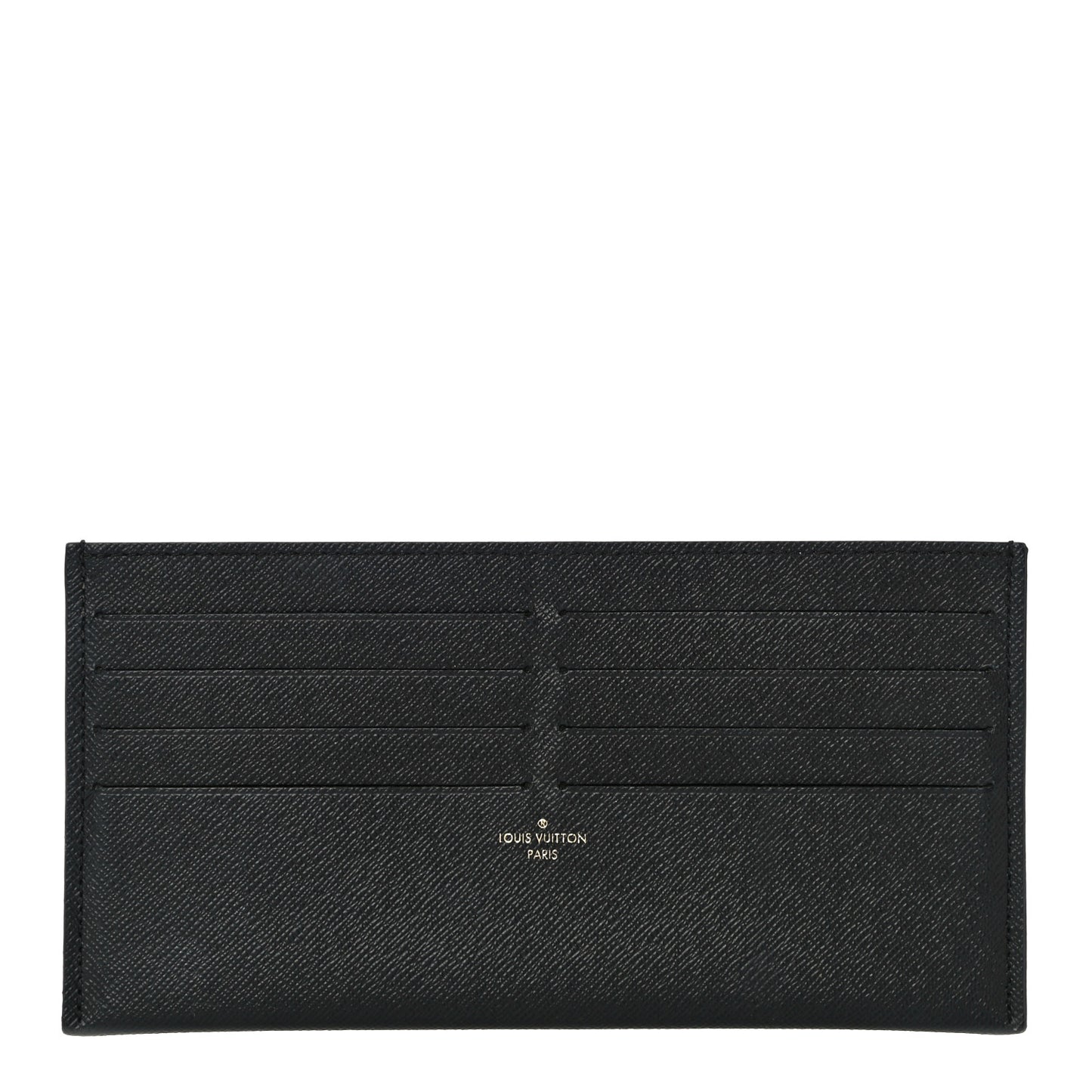 Calfskin Felicie Chain Wallet Card Holder Insert Black