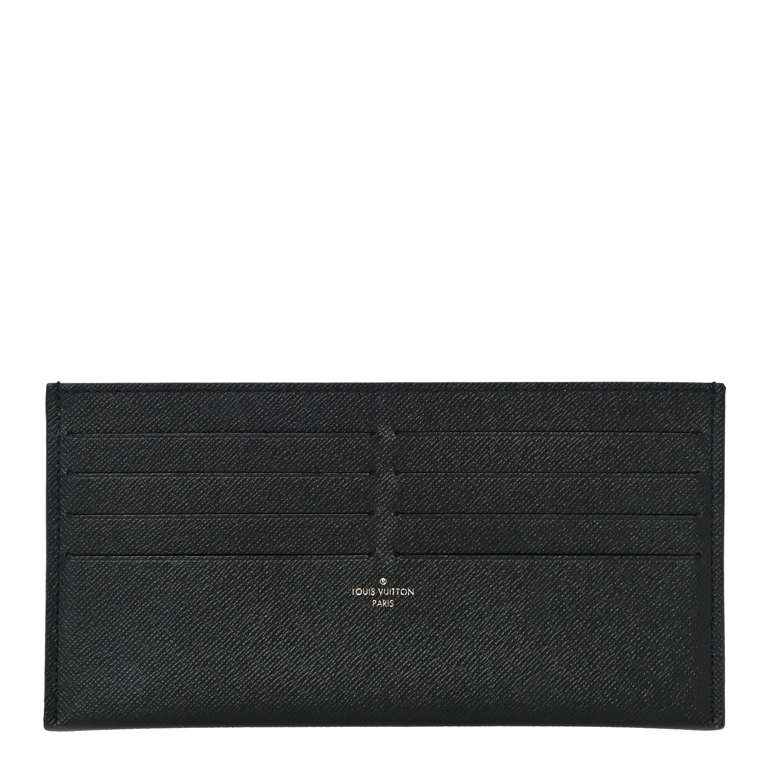 Louis Vuitton Calfskin Felicie Chain Wallet Card Holder Insert Black 1 of 9
