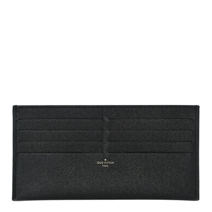 Louis Vuitton Calfskin Felicie Chain Wallet Card Holder Insert Black 1 of 9