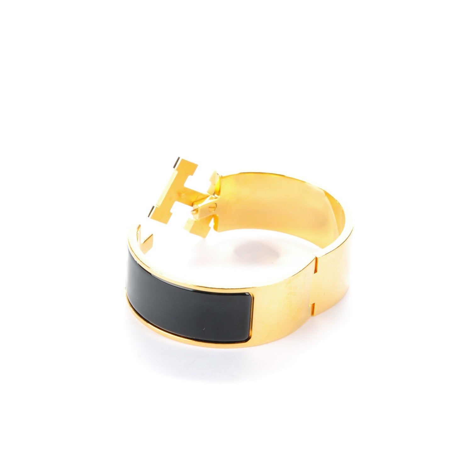 Hermes Enamel Wide Clic Clac H Bracelet PM Black 4 of 4