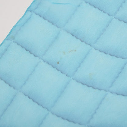 Chanel Silk Square Stitch Print Scarf Blue 6 of 6