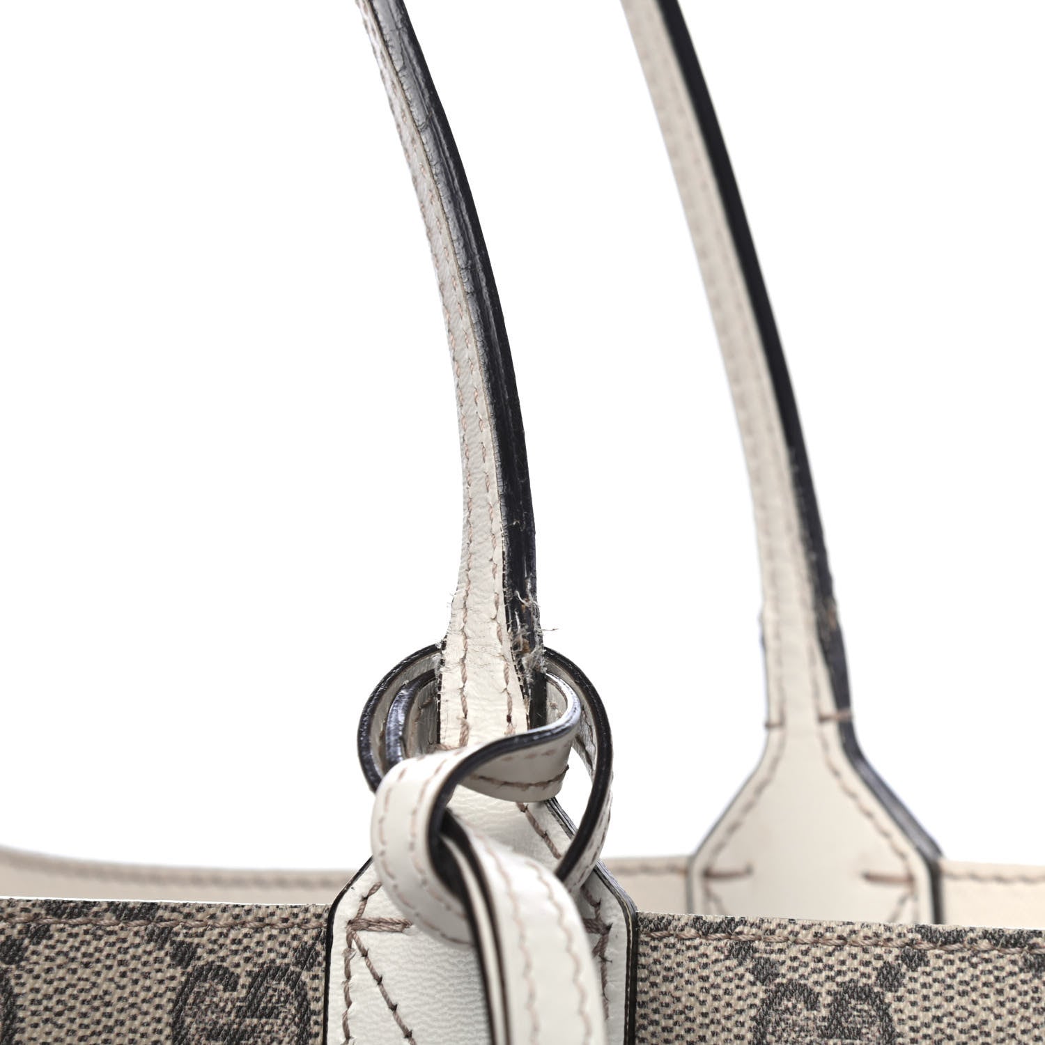 Gucci Calfskin GG Supreme Monogram Large Reversible Tote White 5 of 5