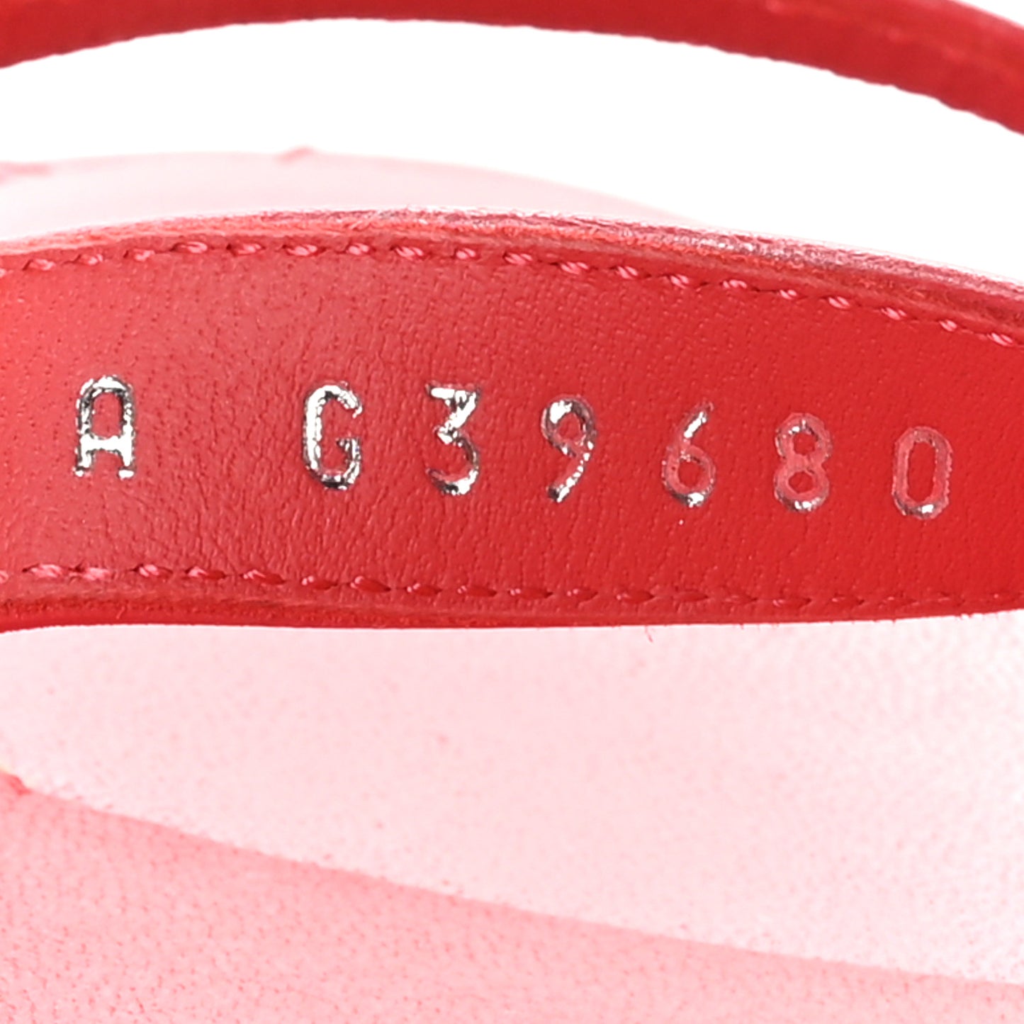 Calfskin Quilted Wedge Logo Sandals 37 Red