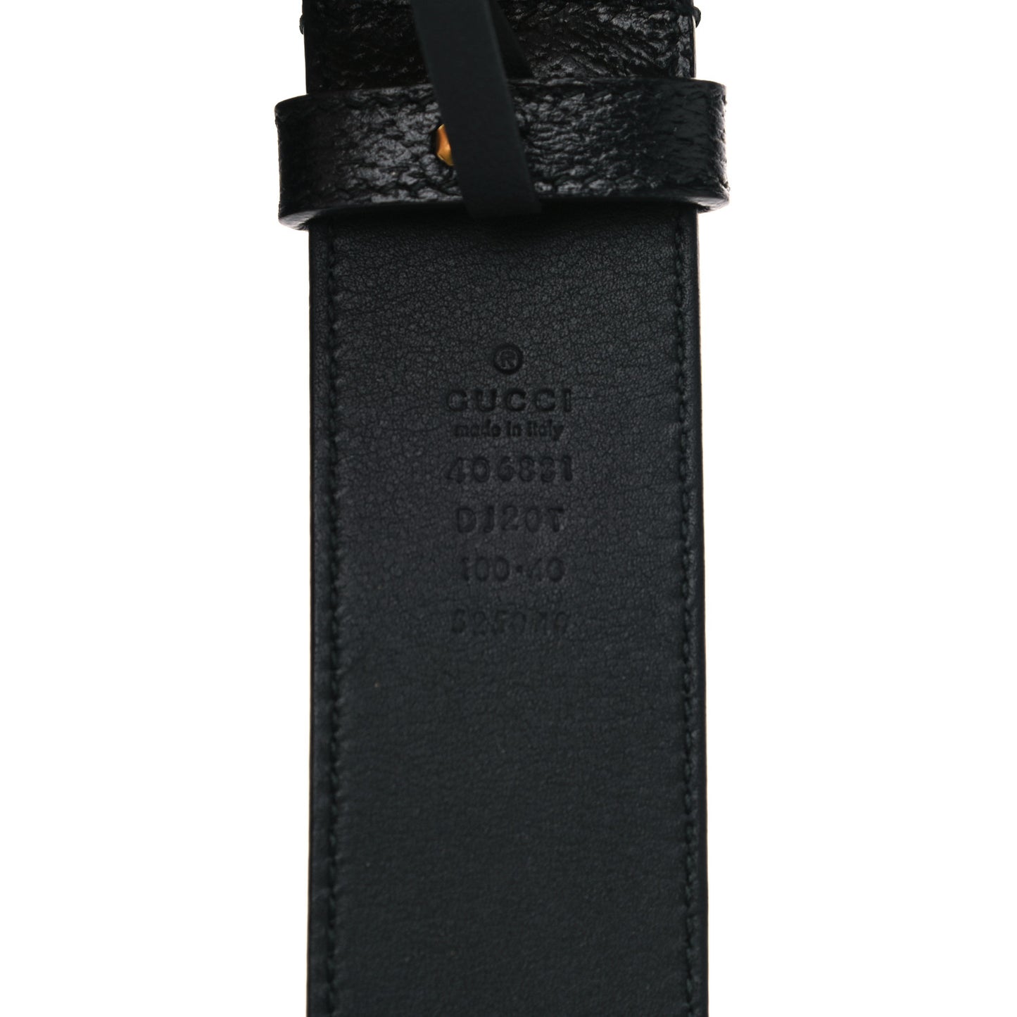 Textured Calfskin Double G 40mm Belt 100 40 Black