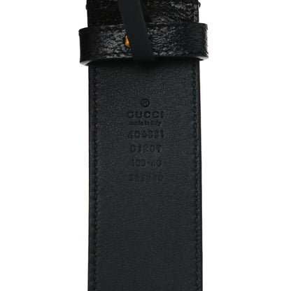 Gucci Textured Calfskin Double G 40mm Belt 100 40 Black 3 of 6