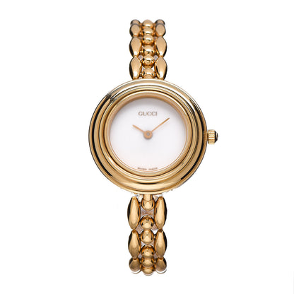 Gucci Stainless Steel 26mm Rice Link Interchangeable Bezel Quartz Watch 1 of 7
