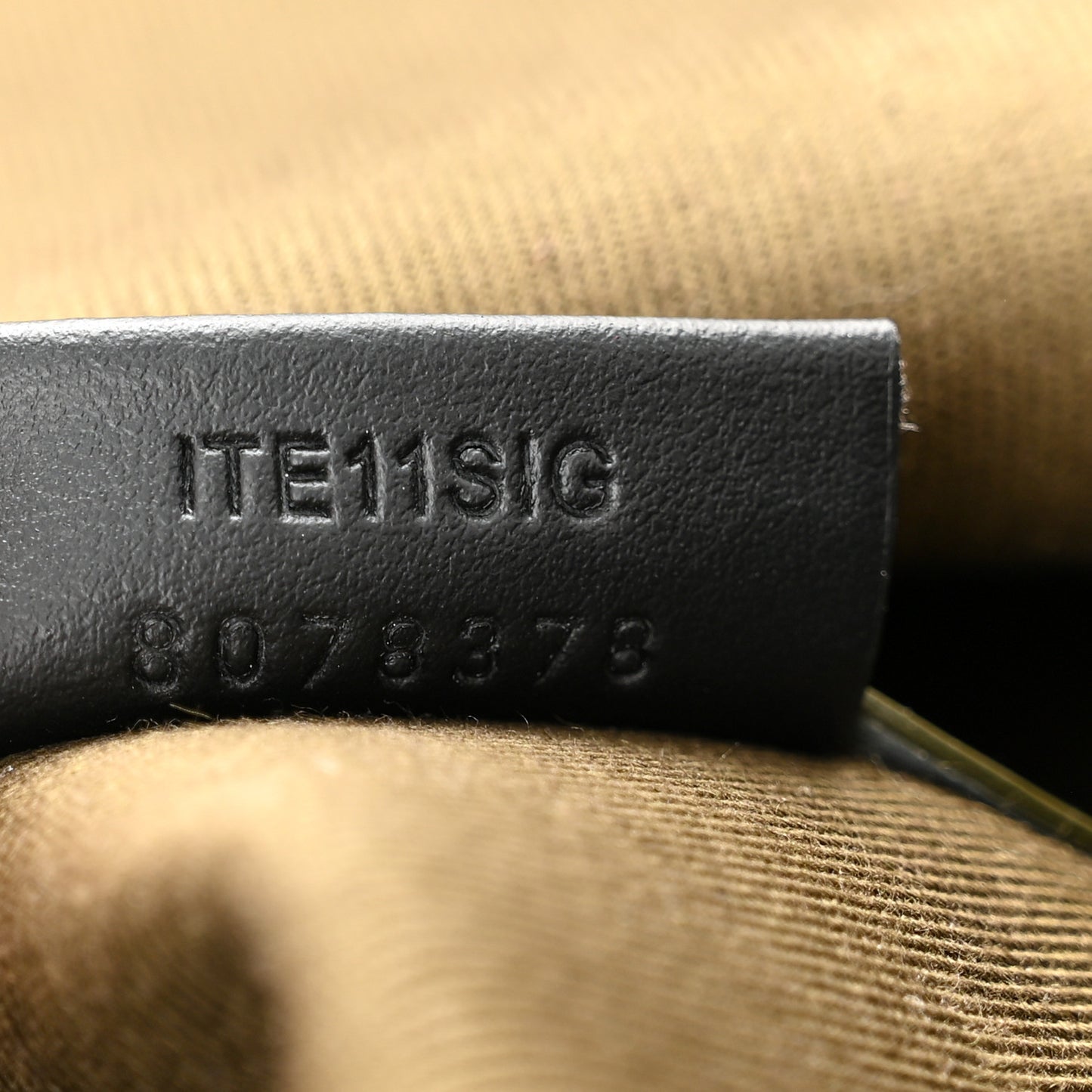 Cotton Check Medium London Tote Bag Olive Green