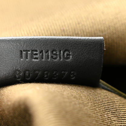 Burberry Cotton Check Medium London Tote Bag Olive Green 8 of 11