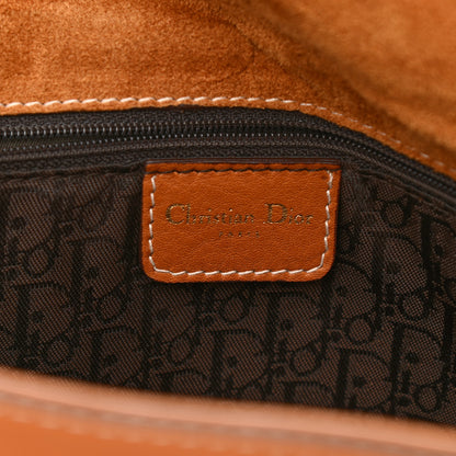 Christian Dior Calfskin Baudrier Saddle Bag Tan 6 of 9