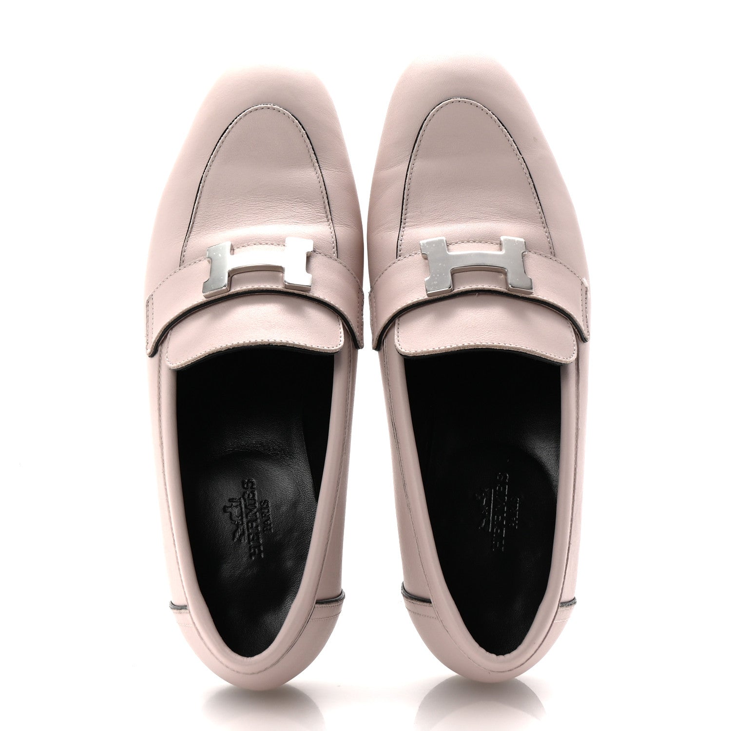 Hermes Calfskin Womens Paris Loafers 36 Rose Petale 2 of 10