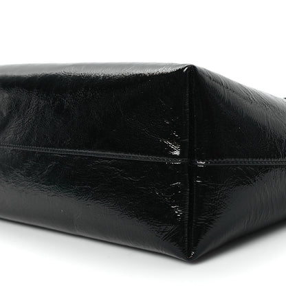 Saint Laurent Textured Patent Large Shopping Tote Black 11 of 11