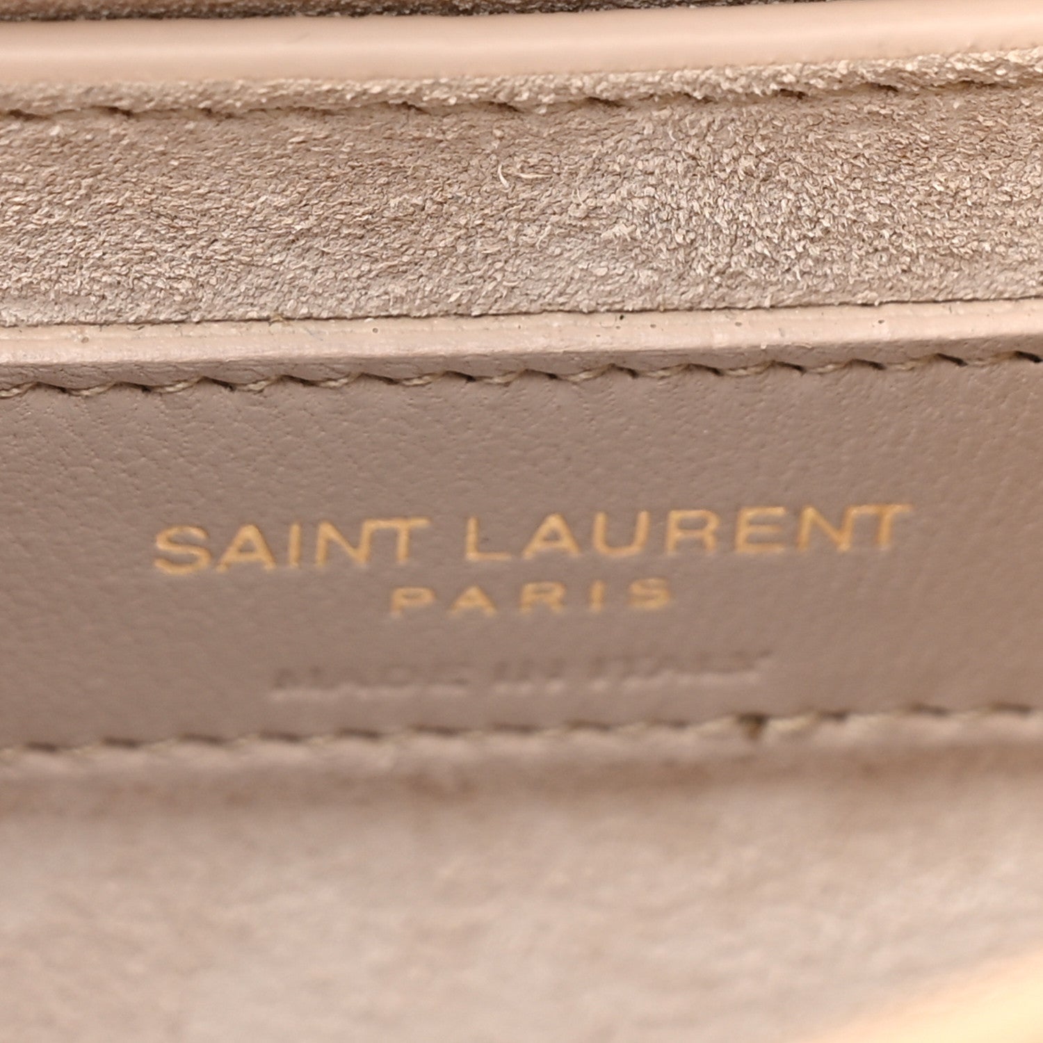 Saint Laurent Calfskin Crocodile Embossed Medium Monogram Sunset Blanc Vintage 8 of 13
