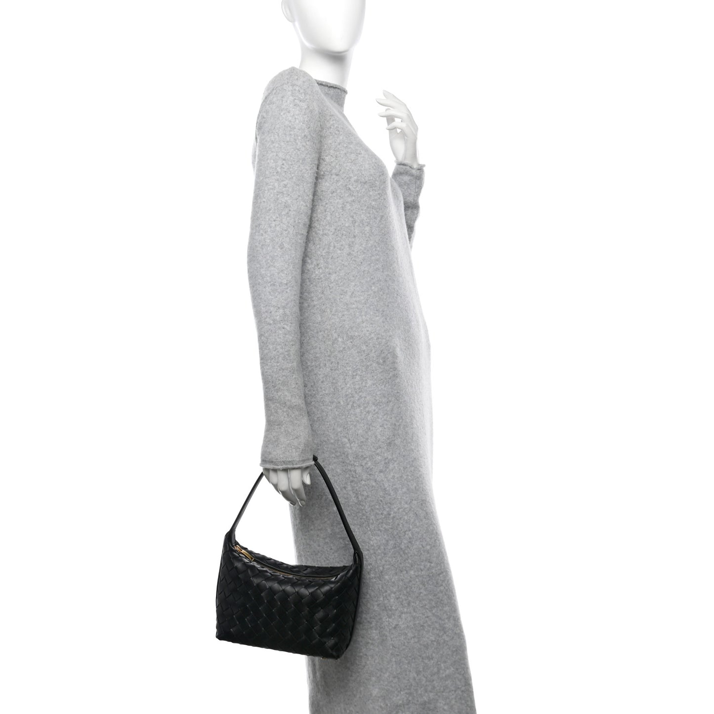 Calfskin Nappa Intrecciato Mini Wallace Black