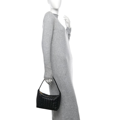 Bottega Veneta Calfskin Nappa Intrecciato Mini Wallace Black 2 of 10