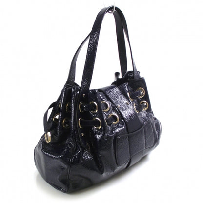 Jimmy Choo Crushed Patent Riki Bag Blue 3 of 11