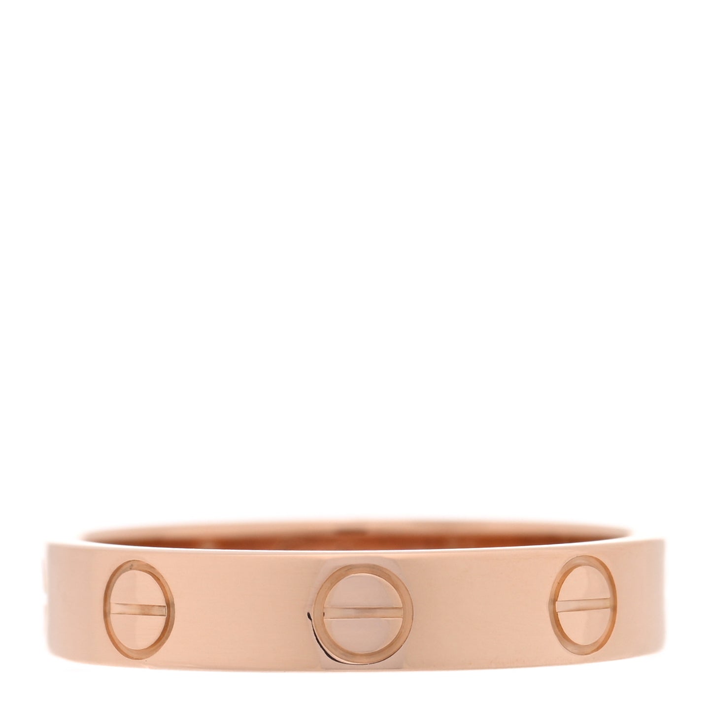 18K Pink Gold 3.5mm LOVE Wedding Band Ring 51 5.75