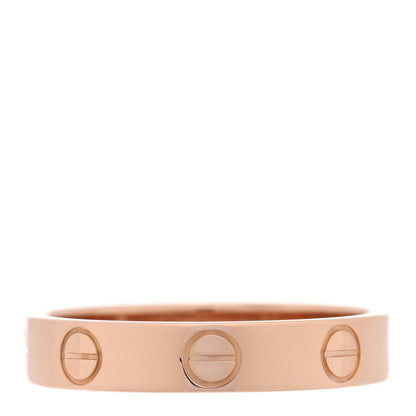 Cartier 18K Pink Gold 3.5mm LOVE Wedding Band Ring 51 5.75 1 of 4
