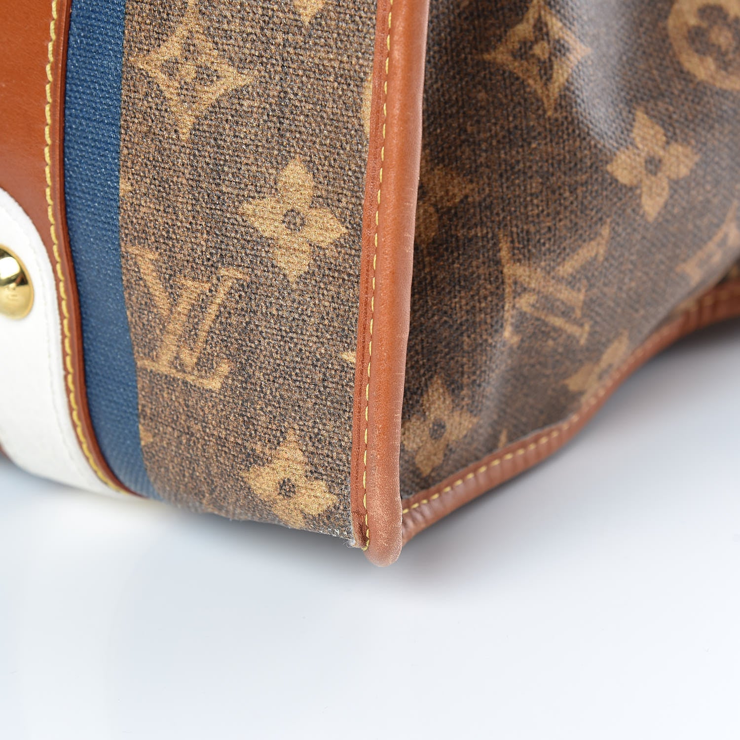 Louis Vuitton Monogram Rayures Tisse Sac GM Blue 21 of 21