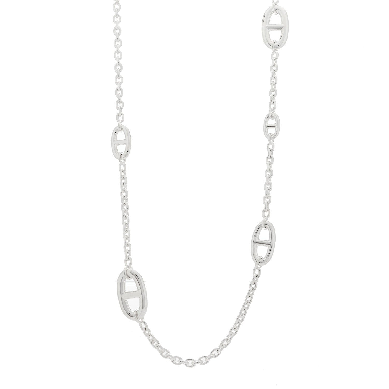 Hermes Sterling Silver Farandole Necklace 80 1 of 5