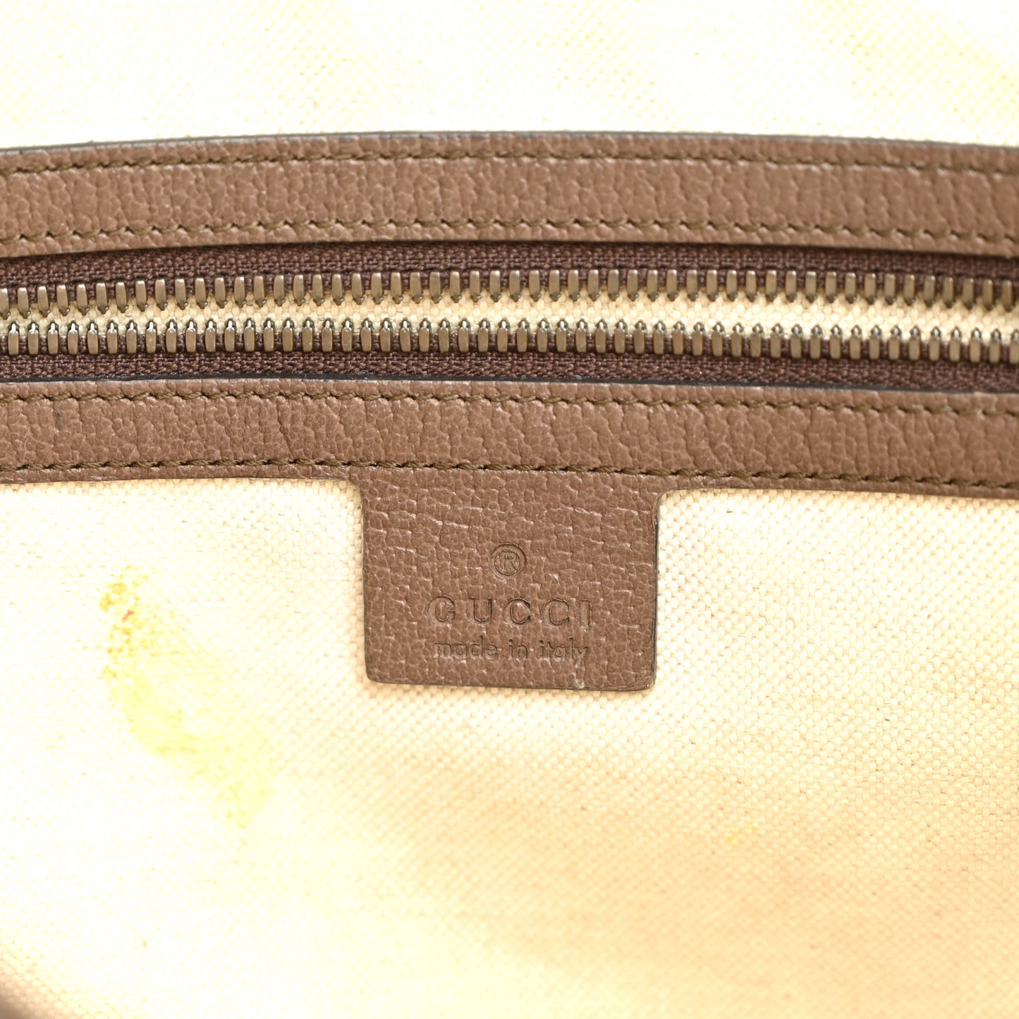 GG Supreme Monogram Web Small Ophidia Half Moon Hobo Brown