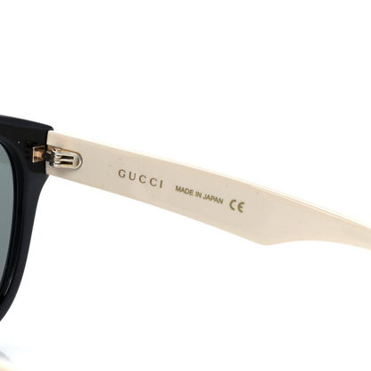 Gucci Acetate Square Frame Sunglasses GG1000SK Black White 6 of 9