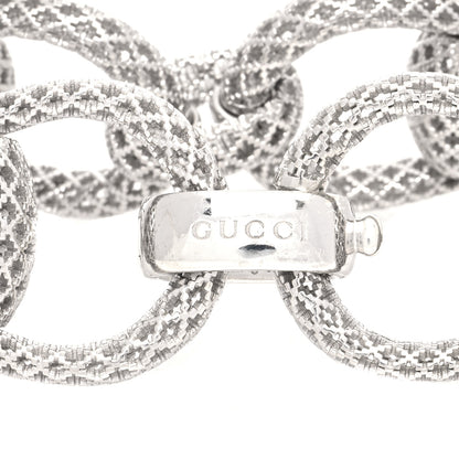 Gucci Sterling Silver Horsebit Diamantissima Bracelet 3 of 4